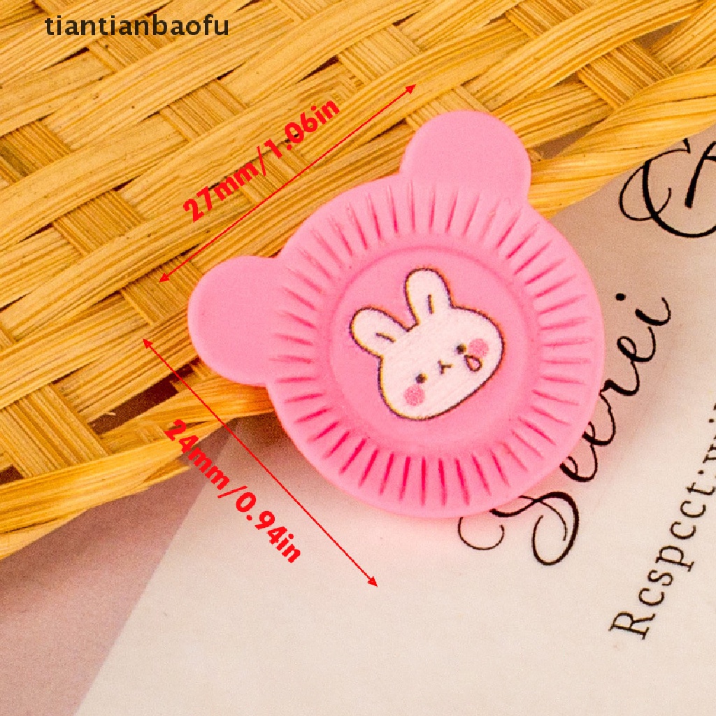 (Tianbaofu) 10pcs / Set Mainan Miniatur Piring Makan Motif Kelinci Untuk Aksesoris Rumah Boneka DIY