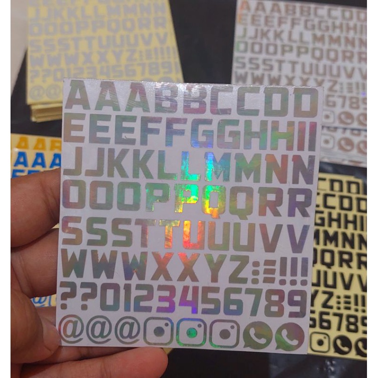 

STICKER STICKER ABJAD ANGKA HURUF CUTTING