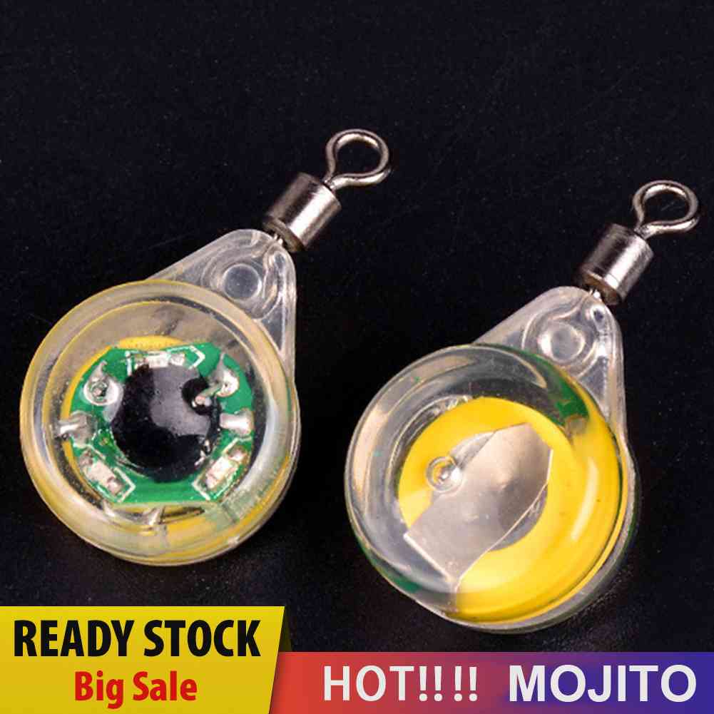 5pcs Umpan Pancing Lampu LED Bawah Air Bentuk Mata
