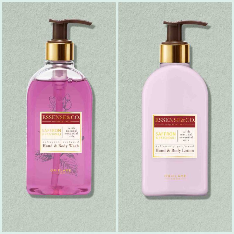 Essense&amp;Co. saffron &amp; Patchouli Hand &amp; Body wash Body lotion