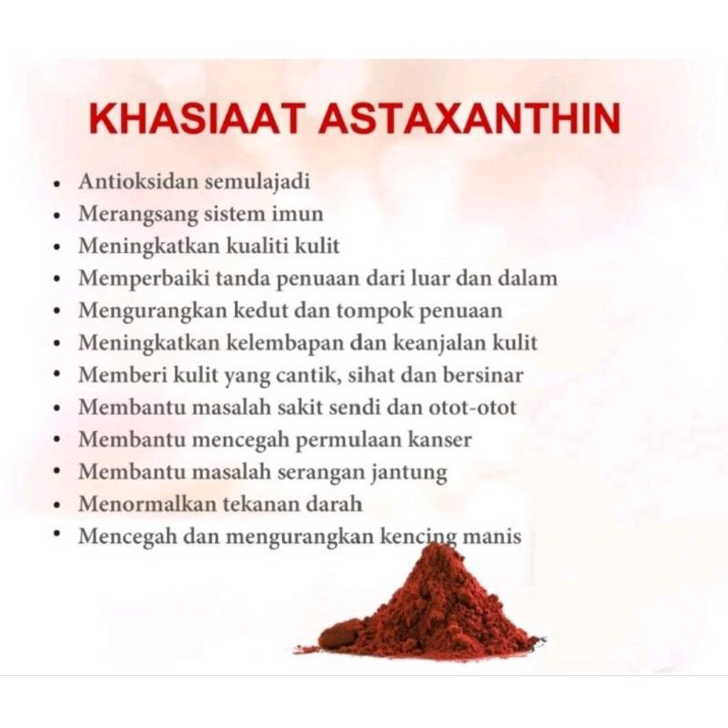 ASTAR-C AstaXanthin 4 mg dan Vitamin C Program Hamil Promil Kecantikan 8-2023