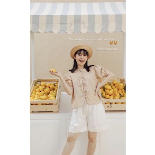 Jii by Gloria Agatha x Cherry Dreamy Fio Blouse