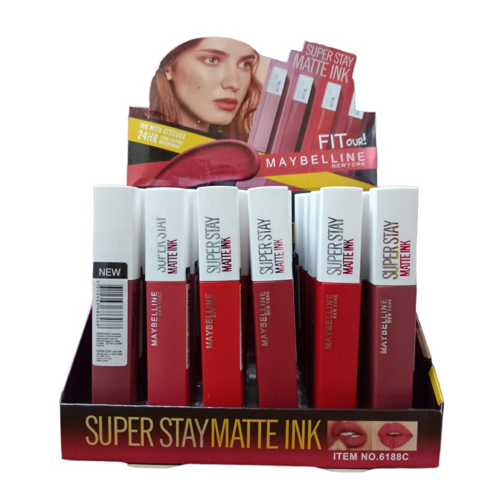 ( ECER ) LIPCREAM MAYBELINE BARCODE / Lipcream Maybelline Superstay Barcode HARGA JUAL PER PC