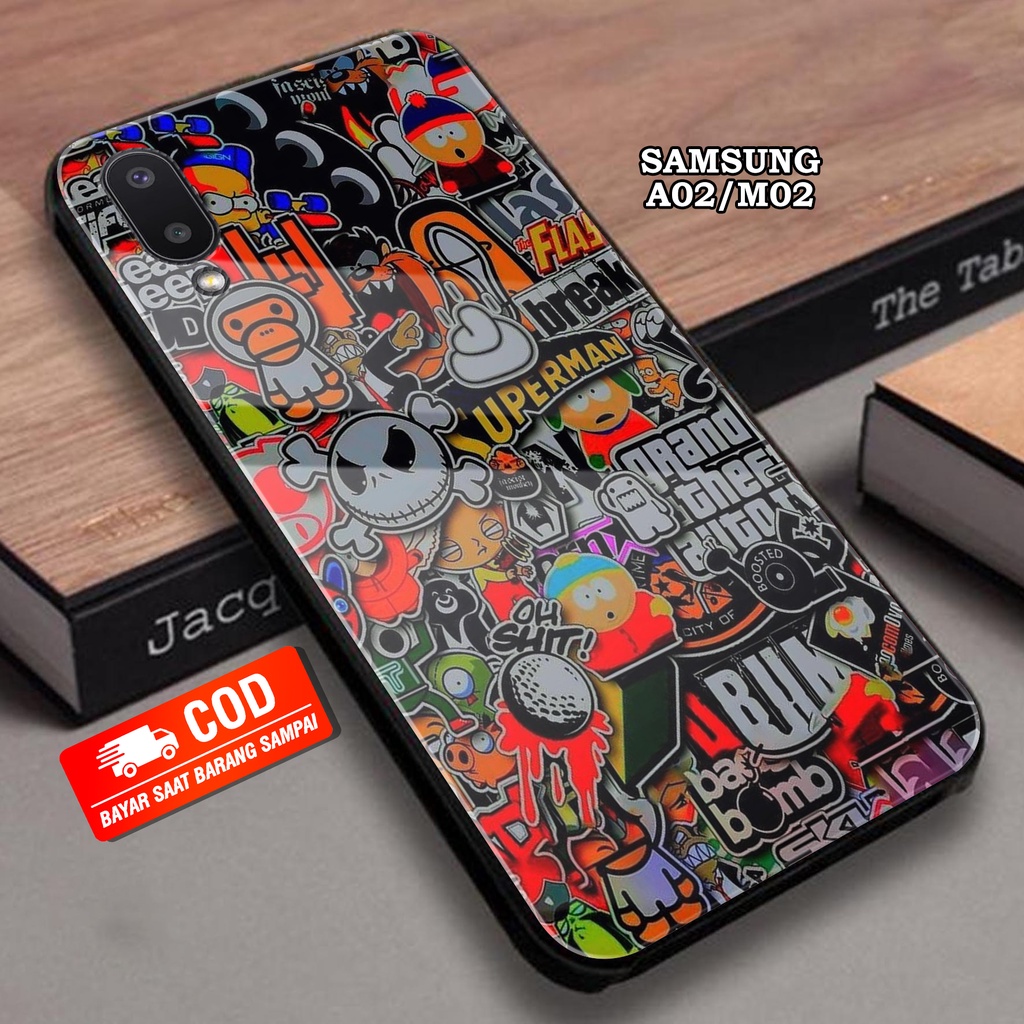 CASE SAMSUNG A02 / M02 - Casing SAMSUNG A02/ M02 Terbaru TOP ONE CASE [ GRAFITTY ] Silikon SAMSUNG M