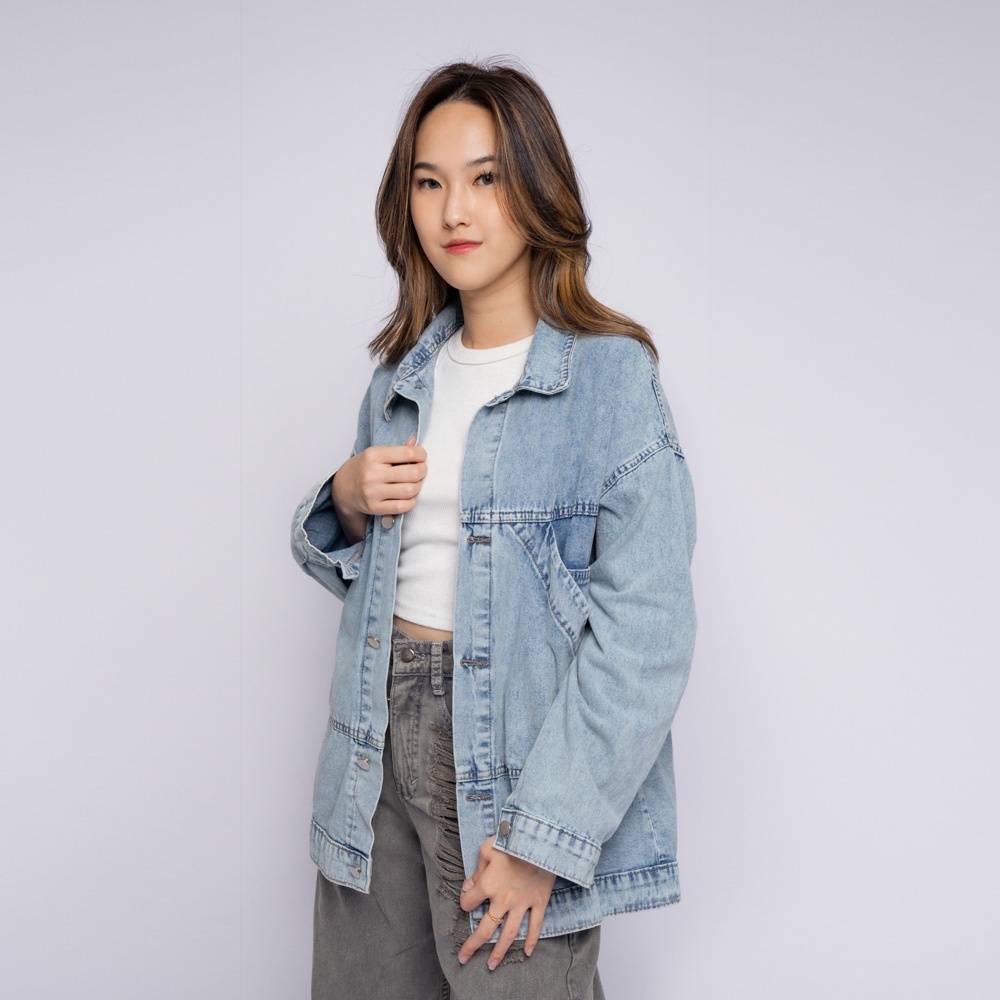 VIERLIN - Jaket jeans oversize 382