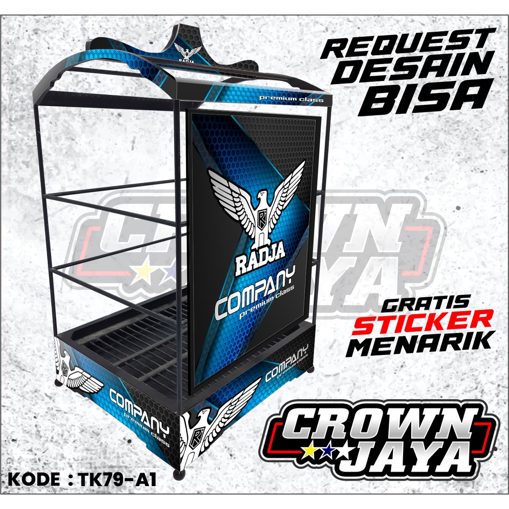 (TERBARU) Stiker Sangkar Kotak Kenari EBOD JAYA No 1 2 3 - Decal Stiker Kandang Burung Kotak RADJA -