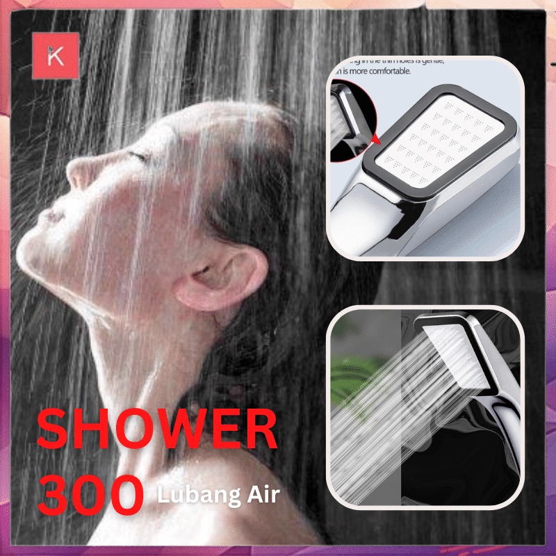 ANG KEPALA SHOWER MANDI 300 LUBANG TEKANAN TINGGI / PANCURAN AERATOR HEAD FILTER SELANG