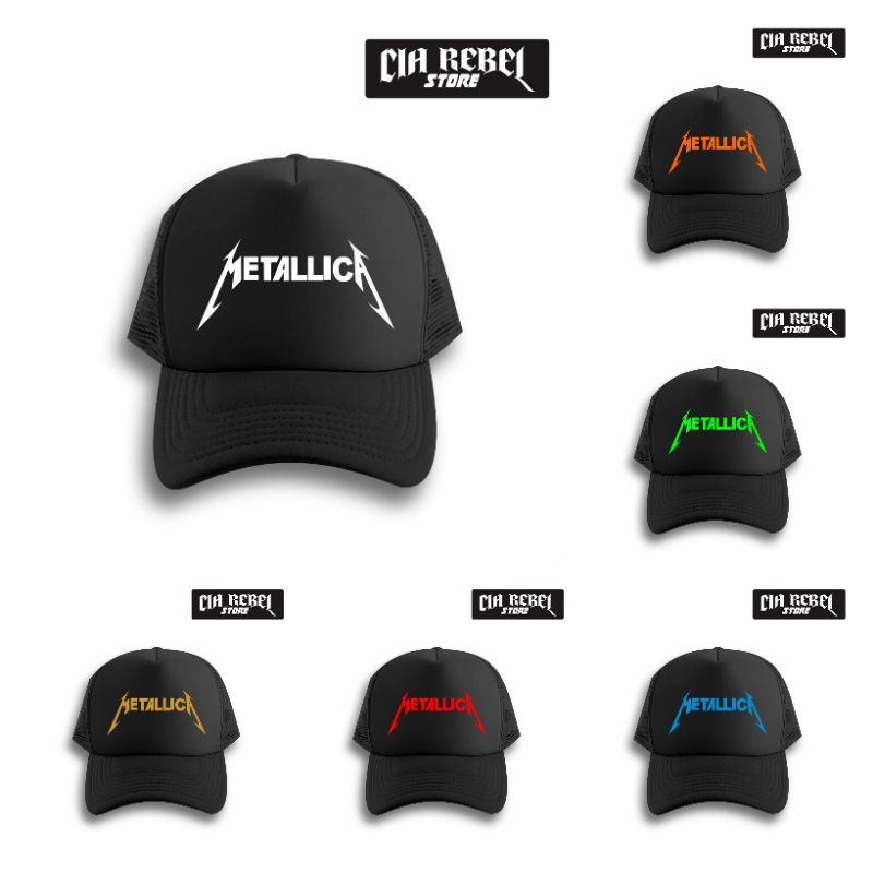 TOPI JARING TRUCKER METALLICA/TOPI TRUCKER MUSIK BAND METALLICA