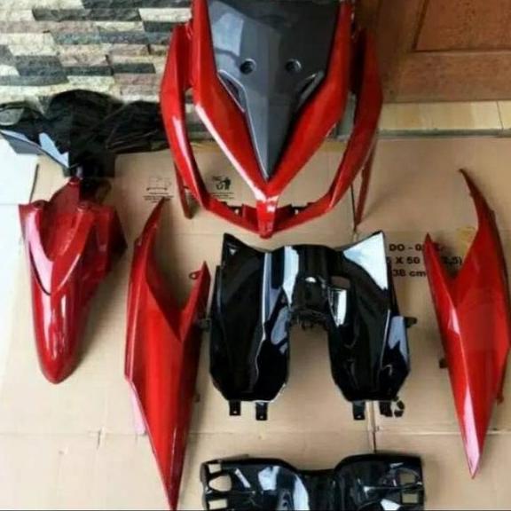 SPAREPART MOTOR FULL BODY HALUS VARIO 110 TECHNO KARBU MERAH SPART