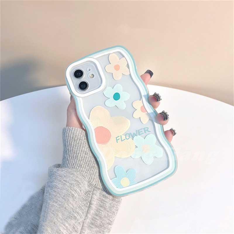 Casing TPU Realme C30 C31 C35 C21Y C25Y C21 RealmeC11 C25 C17 C15 C12 C3 C2 8i 7i 5 5i 6i 7 Pro Motif Bunga Dx