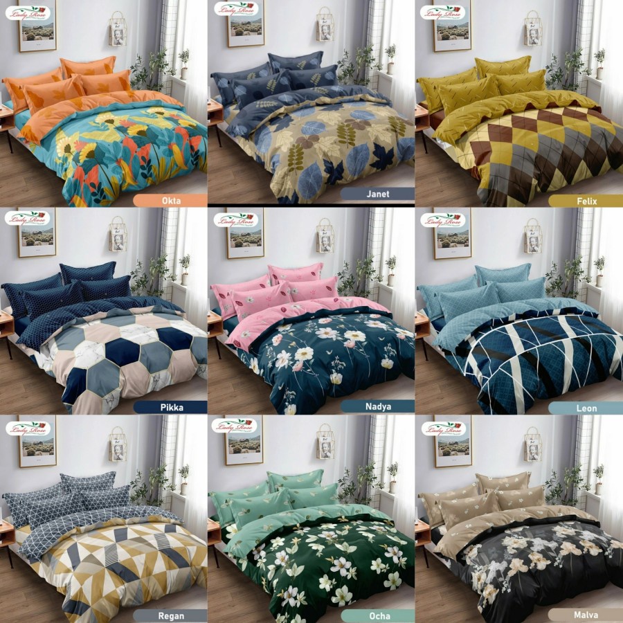 BEDCOVER LADY ROSE 160 X 200 SPREI RUMBAI