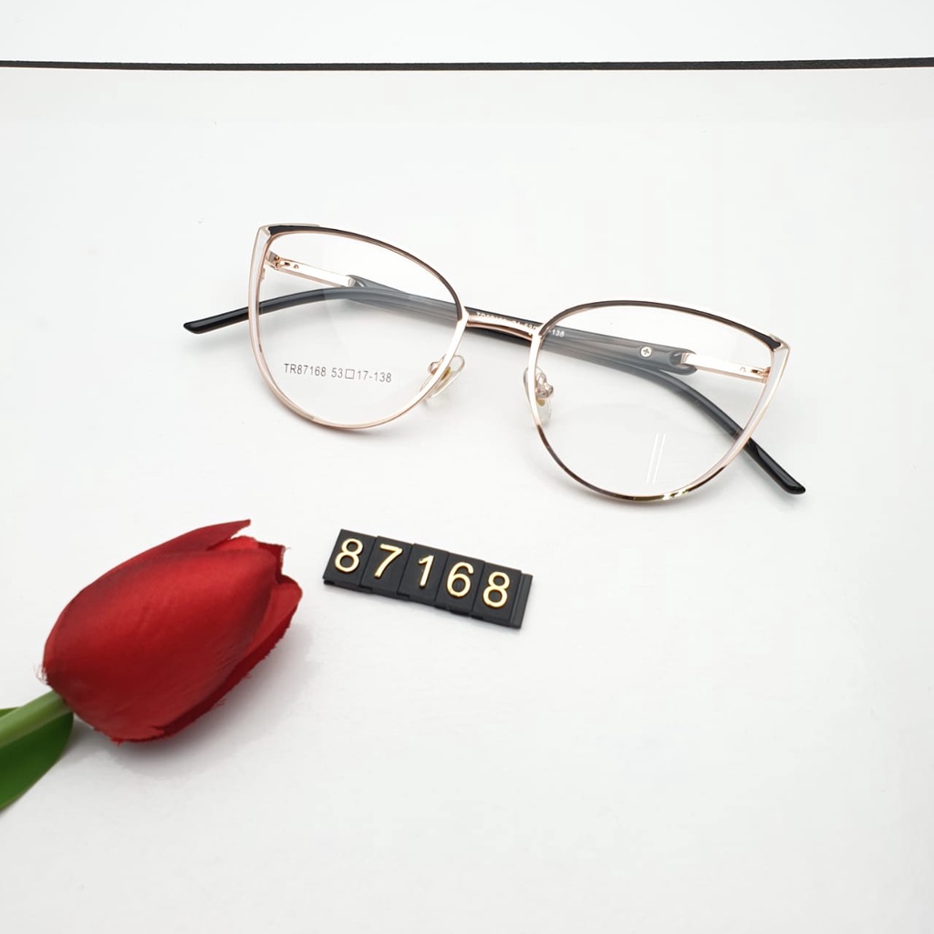 KACAMATA FASHION WANITA CATEYE 87168 /FRAME CAT EYE/KACAMATA WANITA /