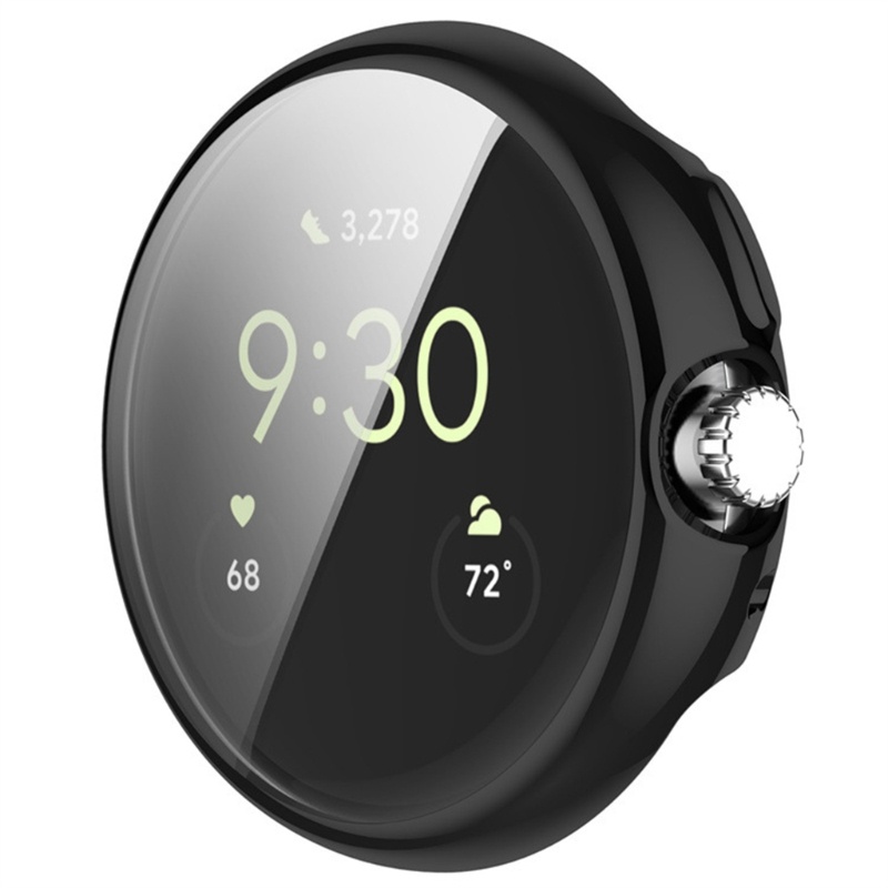 Btsg Untuk Pixel Smartwatch Shell Soft Clear Pelindung Layar Case Bumper-Cover Housing