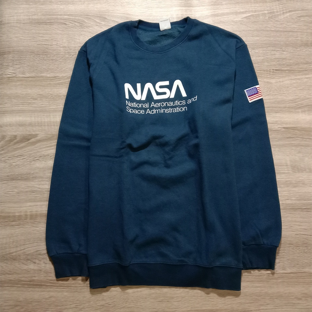 CREWNECK BRANDED SECOND FLUKE NASA
