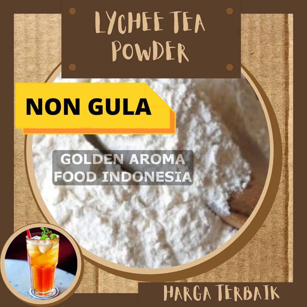 

Bubuk Minuman Rasa Lychee Tea Non Gula 100Gr Minuman Powder Lychee Tea Bisa Kiloan Drinking Powder Kekinian Boba Aneka Instan Murah Enak Terbaik Halal Premium