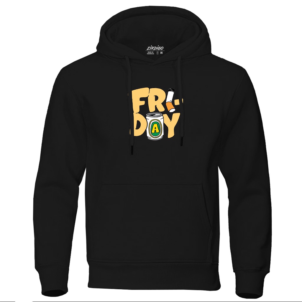 COD Sweater Hoodie Distro Friday Premium Quality Sablon Printing Hoodie Pria &amp; Wanita Hoodie Gambar Hoodie Termurah Hoodie Terlaris