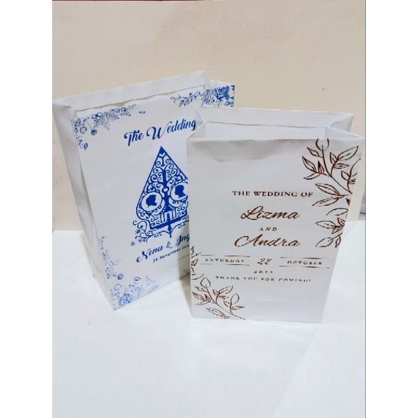 

Paper Bag/ Tas Songgong/ Tas Sourvenir gratis sablon berbagai ukuran