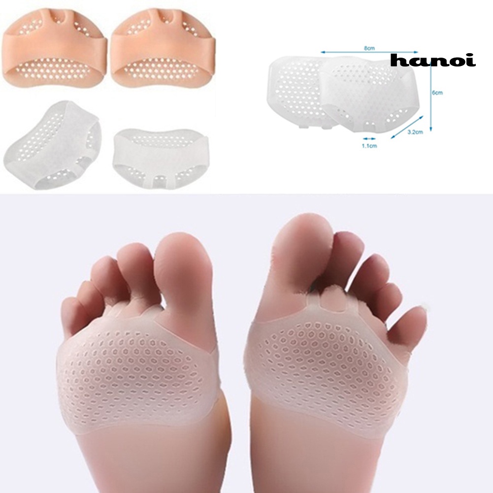 Hnx Pad Cushion Silikon Gel Pelindung Jari Kaki Depan Pereda Sakit Untuk Sepatu High Heels