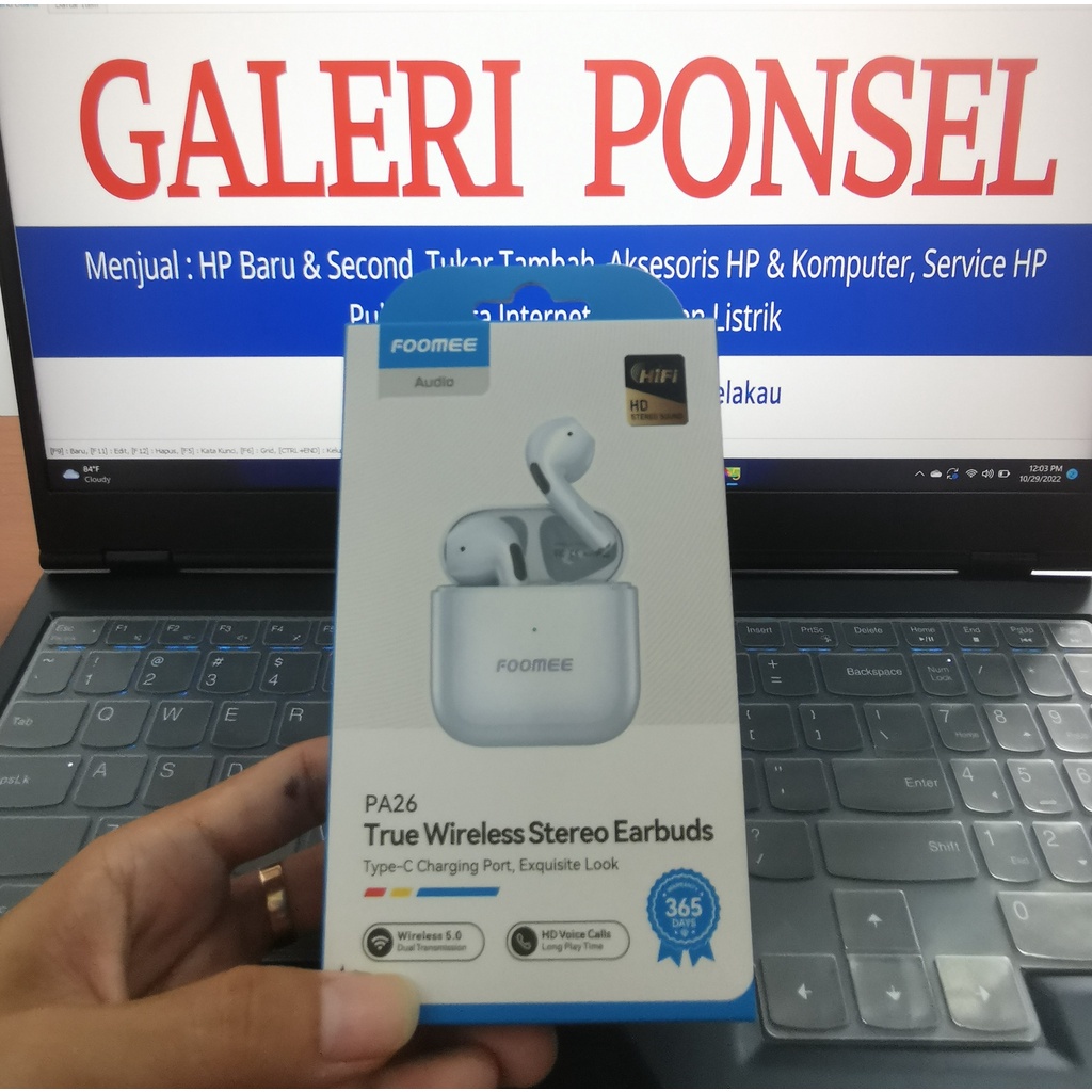FOOMEE PA26 TWS Bluetooth / FOOMEE PA26 TRUE WIRELESS STEREO EARBUDS