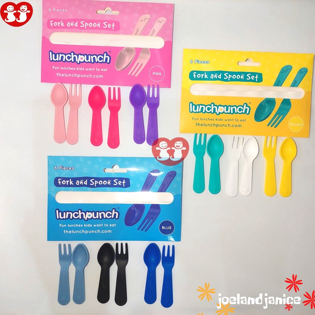 LunchPunch / Lunch Punch Fork &amp; Spoon Set isi 3 pasang