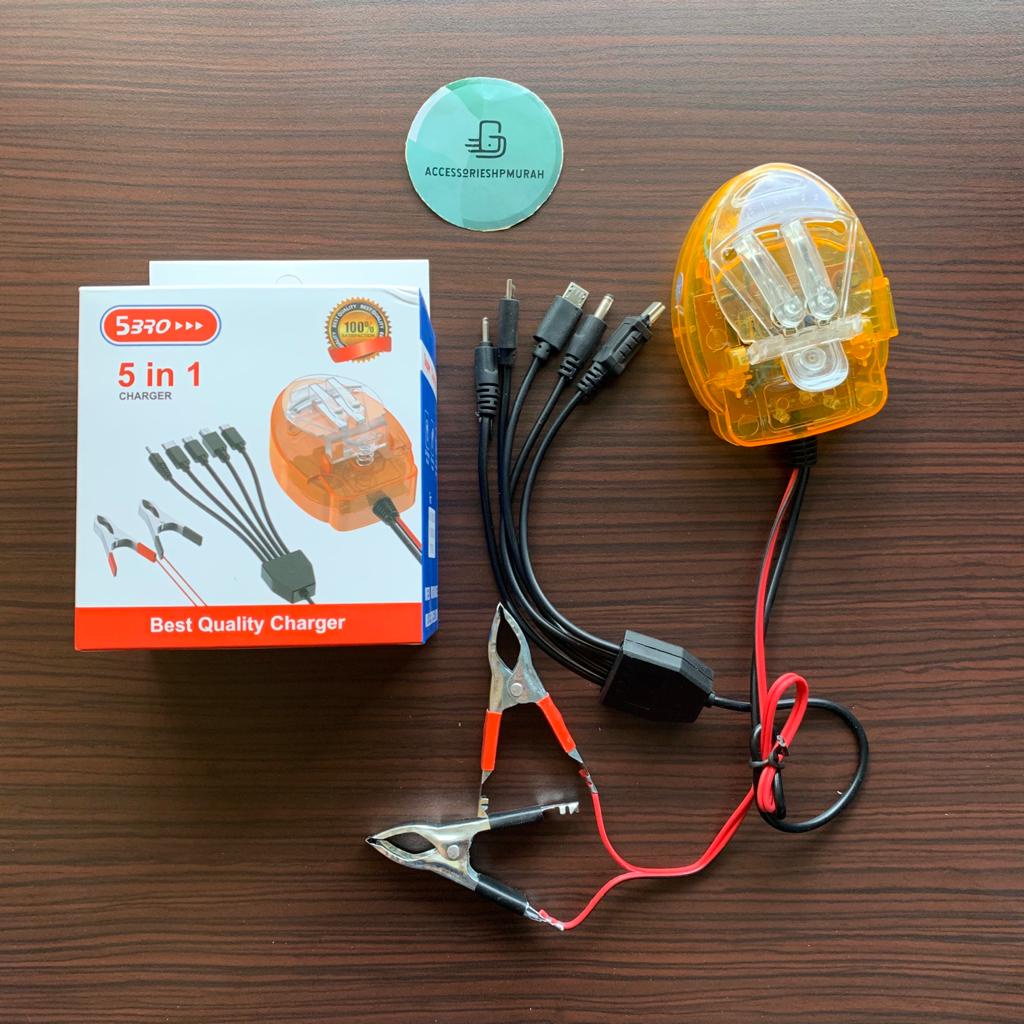 CHARGER AKI 5 BRO 5IN1 + DESKTOP JEPIT