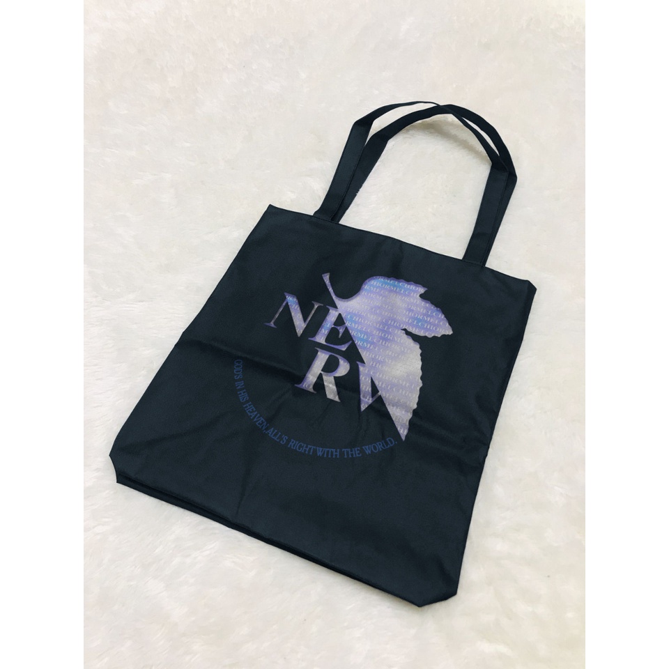 Totebag Evangelion Nerv Logo Anime Neon Genesis Tas Premium