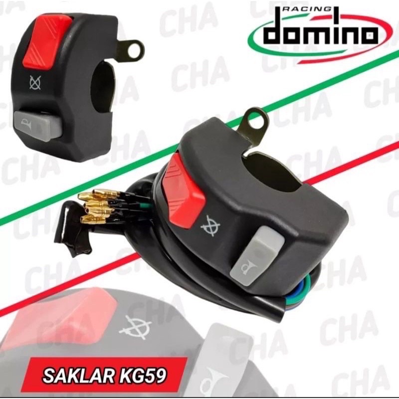 SAKLAR STOP ENGINE STARTER DOMINO HIGH QUALITY UNIVERSAL AL MOTOR (oss)