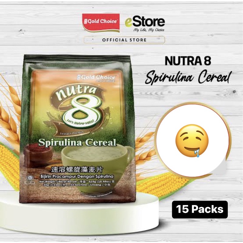 

15SASET SEREAL SPIRULINA NUTRA 8 GOLD CHOICE