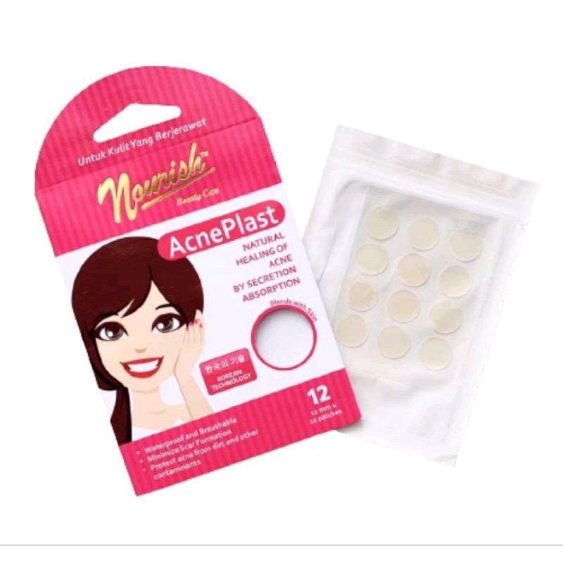 Nourish Beauty Care Acne Plast Girl &amp; Boy isi 12 - Acne Cover / Acne Patch / Plester Jerawat acne plast isi 12/ plester jerawat/ penghilang jerawat/plaster jerawat