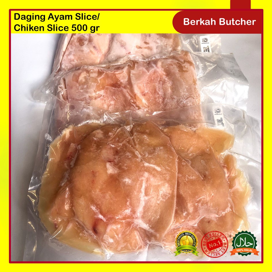 Daging Ayam Slice / Chicken Slice 500gr - Berkah Butcher