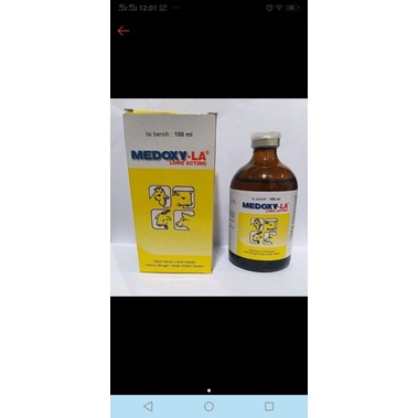 MEDOXY LA 100 ml Obat CRD Kolera Obat Suntik Untuk Ayam Sakit Snot Ngorok CRD Berak Hijau Dll