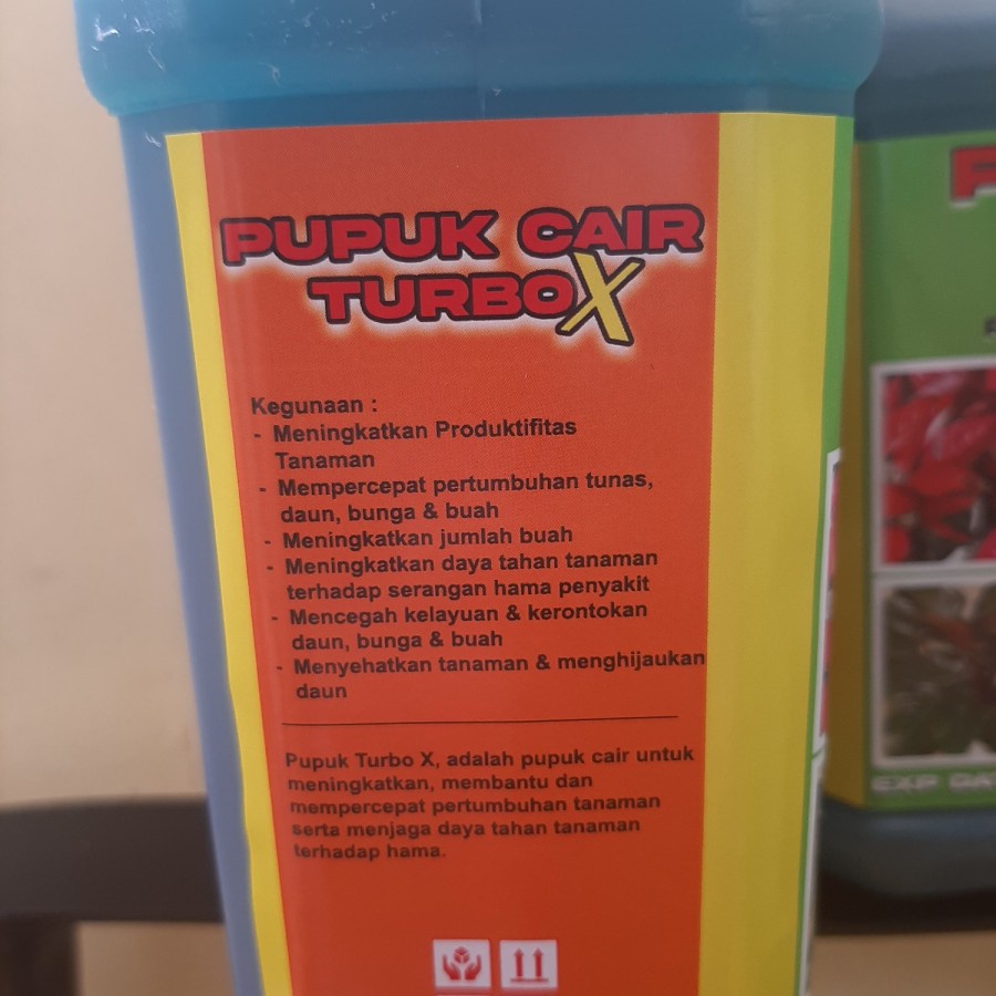 Pupuk Cair Turbo X Kemasan 1liter Untuk Daun Bunga Dan Buah