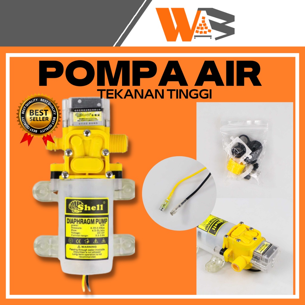 COD Pompa Tekanan Tinggi Untuk Cuci Mobil / Pompa High Pressure / Pompa AirTekanan Tinggi / Pompa Air High Pressure Car Washing Water Diaphragm Pump