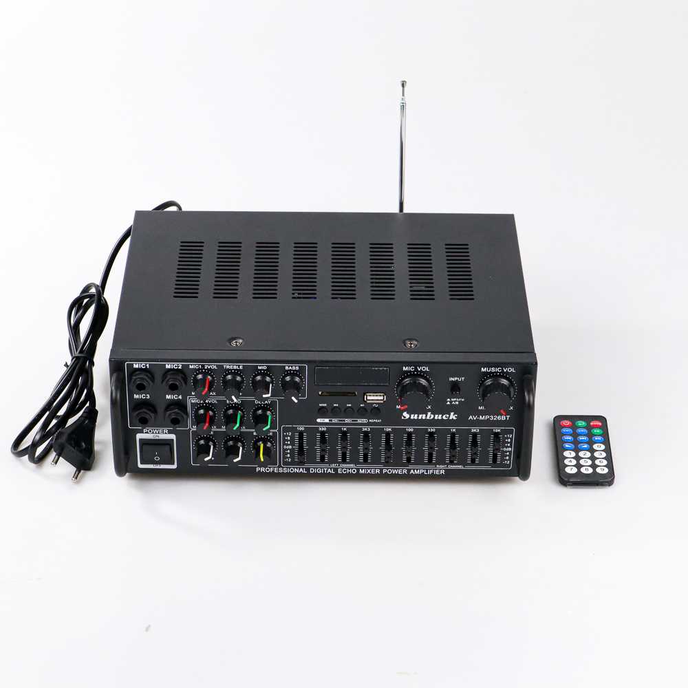 KR Sunbuck Bluetooth EQ Amplifier Karaoke Home Theater FM 2000W