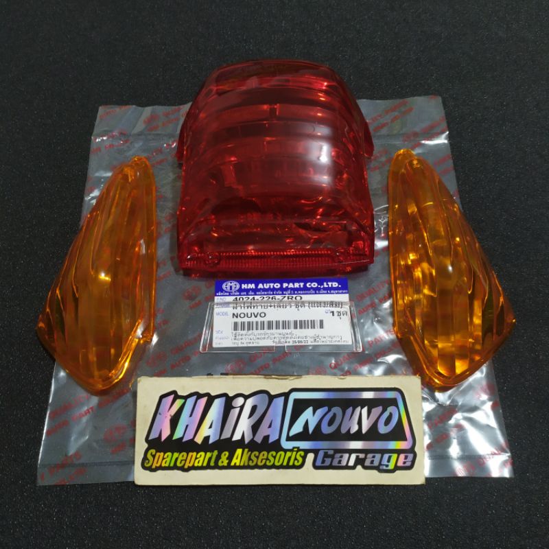 Mika stoplamp nouvo lele HMA set mika lampu belakang nouvo lele HMA kaca lampu belakang nouvo