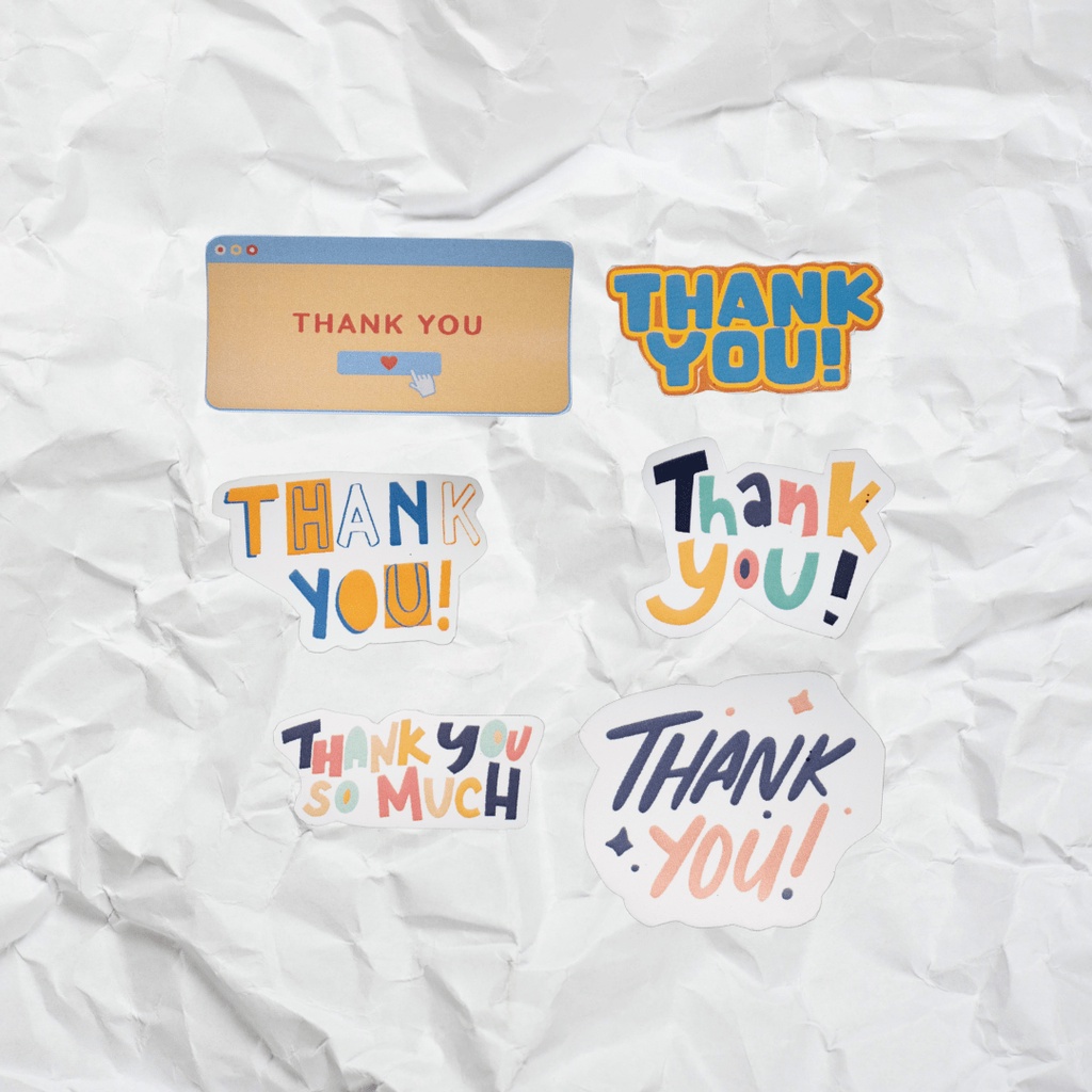

Sticker premium vinyl gambar thankyou