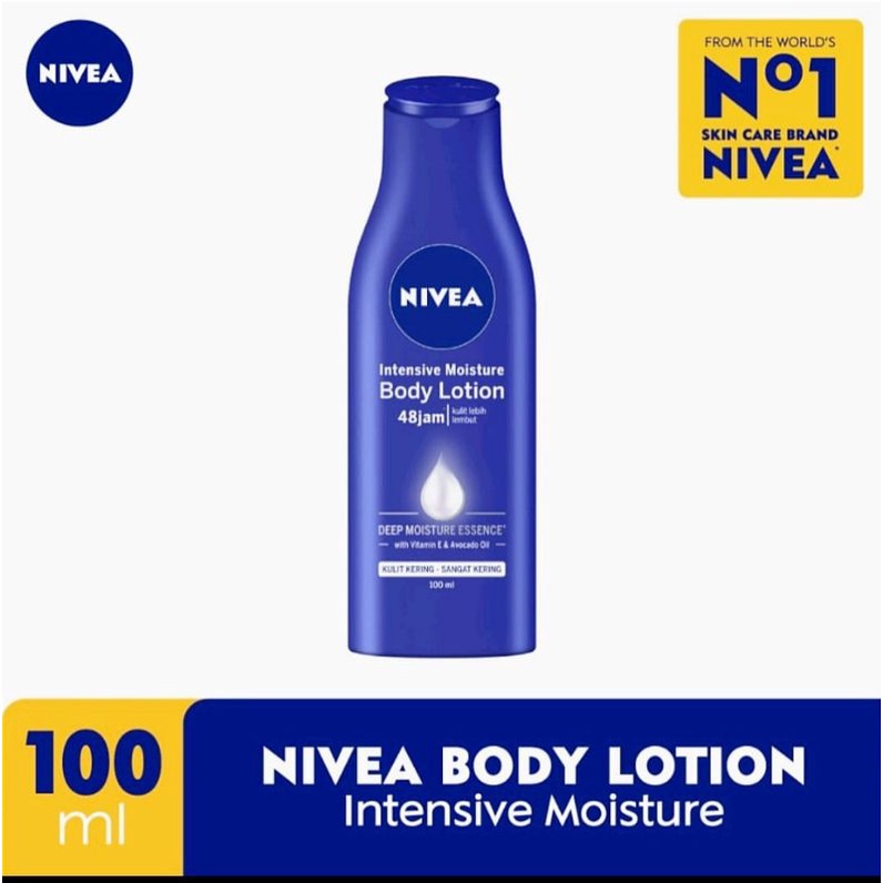 NIVEA Body Lotion Intensive Moisture - 100 ml / Perawatan Kulit Kering