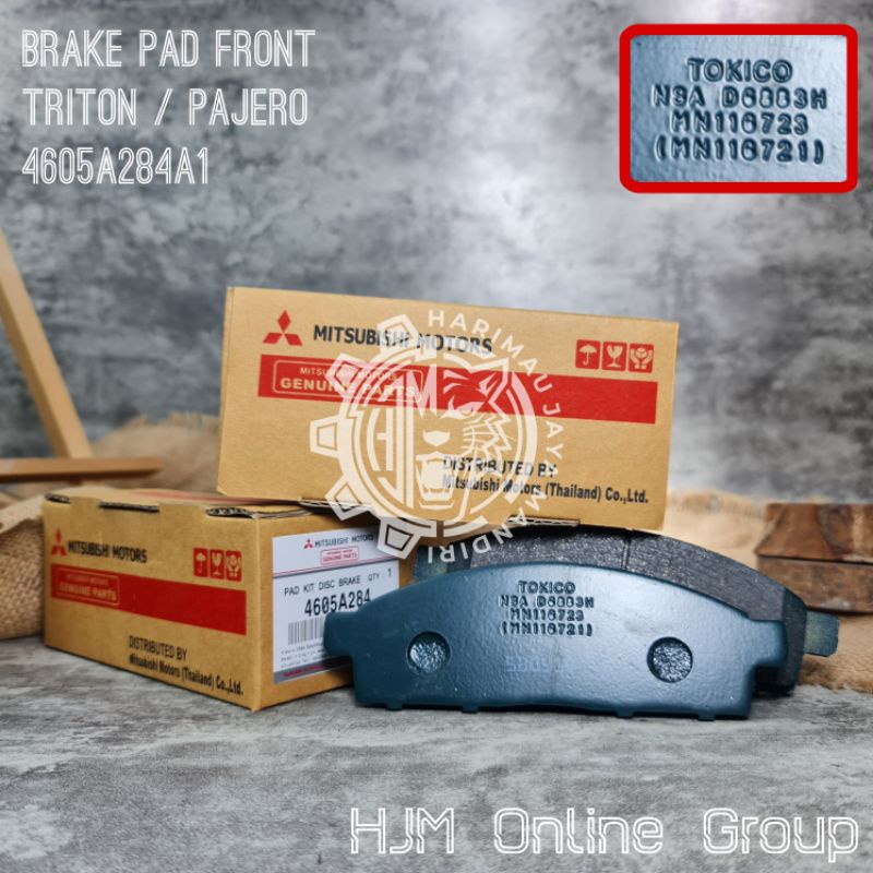 BRAKE DISC PAD - KAMPAS REM DEPAN PAJERO SPORT / TRITON