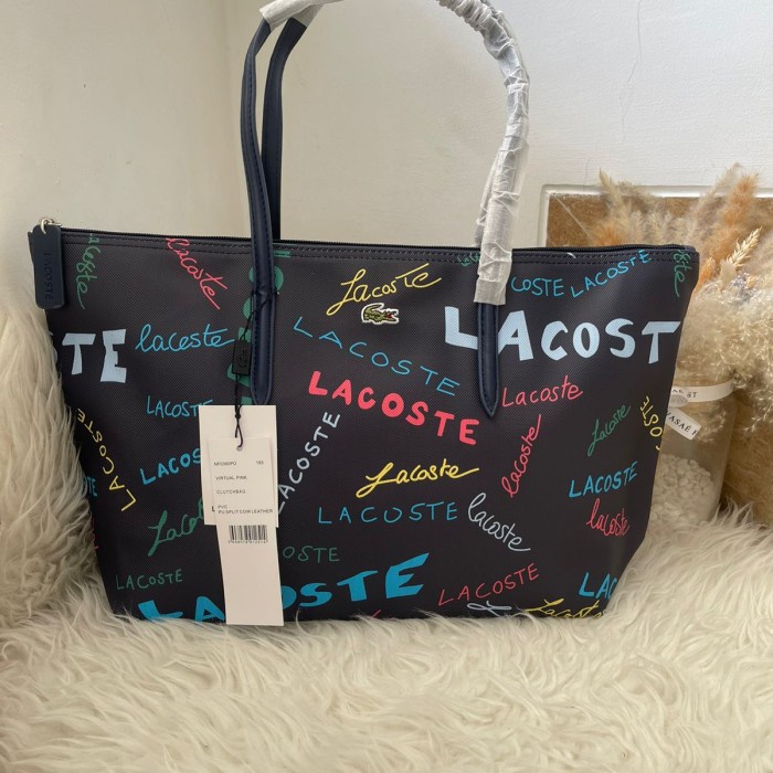 Tote Bag Lacoste Motif Abstrak Premium