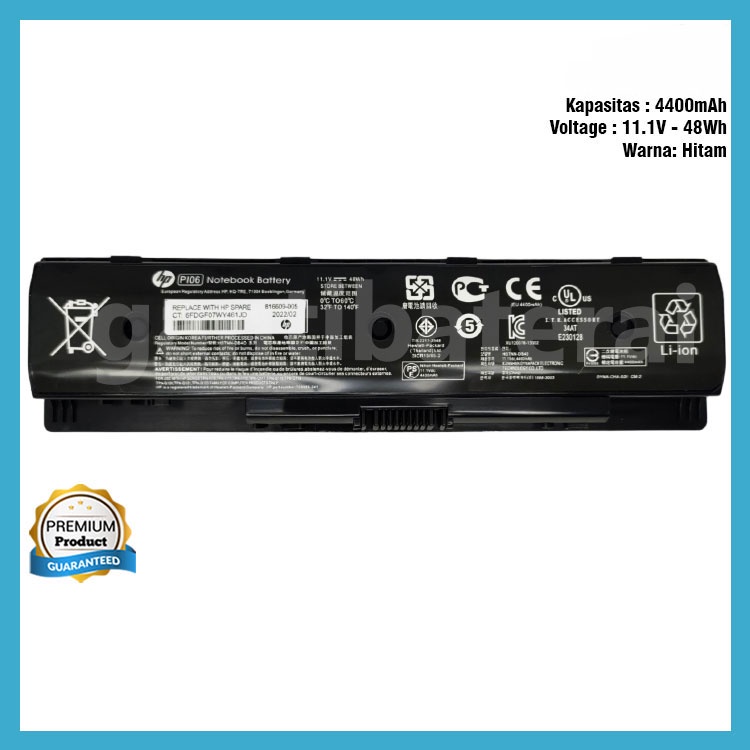 Original Baterai HP 14-E ENVY 14 ENVY 15 HSTNN-YB4N PI06 P106 PIO6