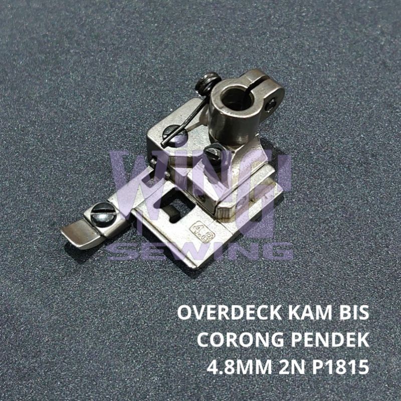 P1815 Sepatu Corong Pendek Kam Bis 4.8MM 2 Jarum Mesin Jahit Overdeck