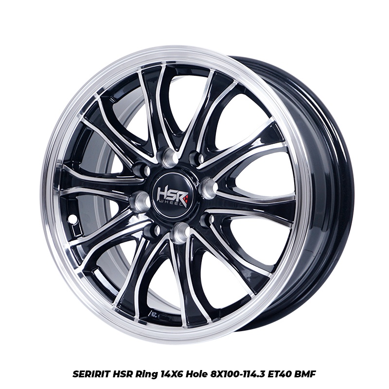 pelek mobil model SERIRIT 11693 HSR R14X6 H8X100-114,3 ET40 BMF
