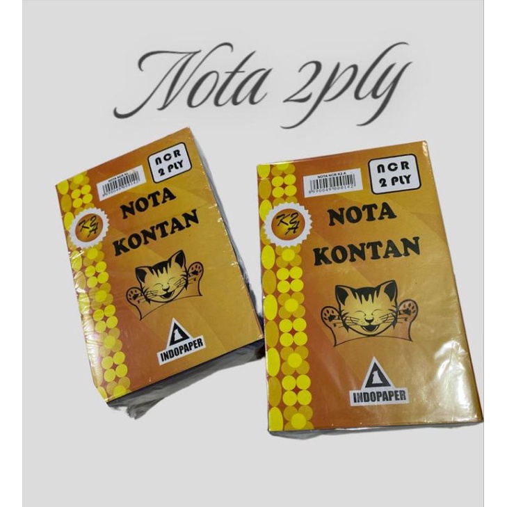

Buku Nota Kontan / Buku Nota 2PLY 2 Rangkap NCR Termurah (1 PACK isi 10 PCS)