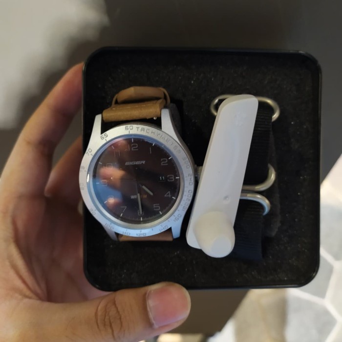 Jam Tangan Eiger Aragon 1.0 Watch Silver 91000 6914 Original Cowok
