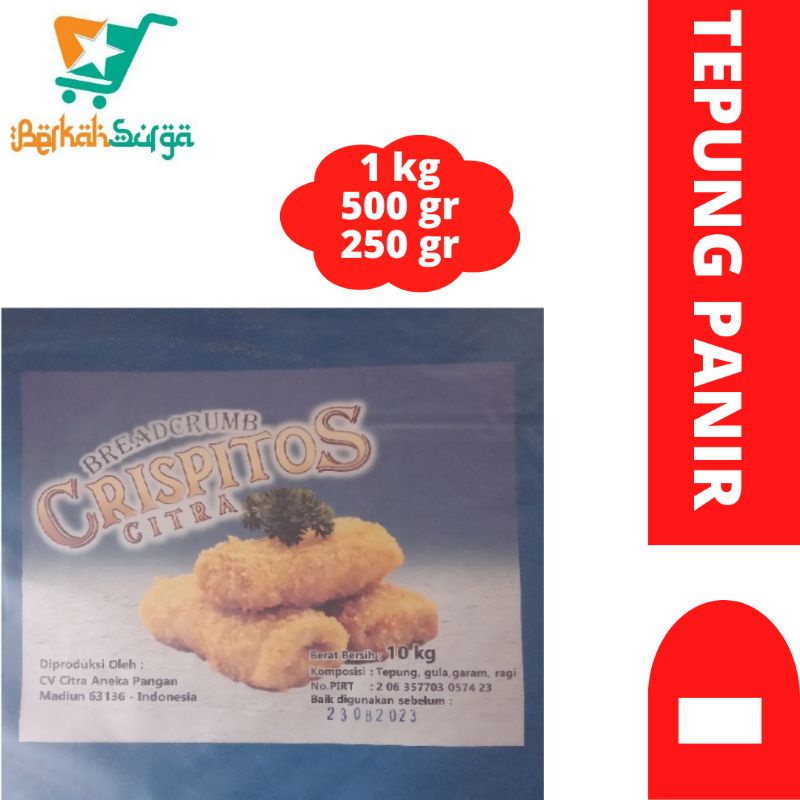 

Tepung panir (Breadcrumb Crispitos citra) 250 gram