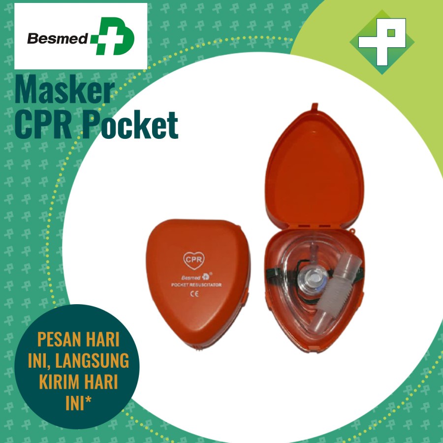 Masker CPR Pocket Besmed dengan Tube Resusitator / Masker Resusitasi