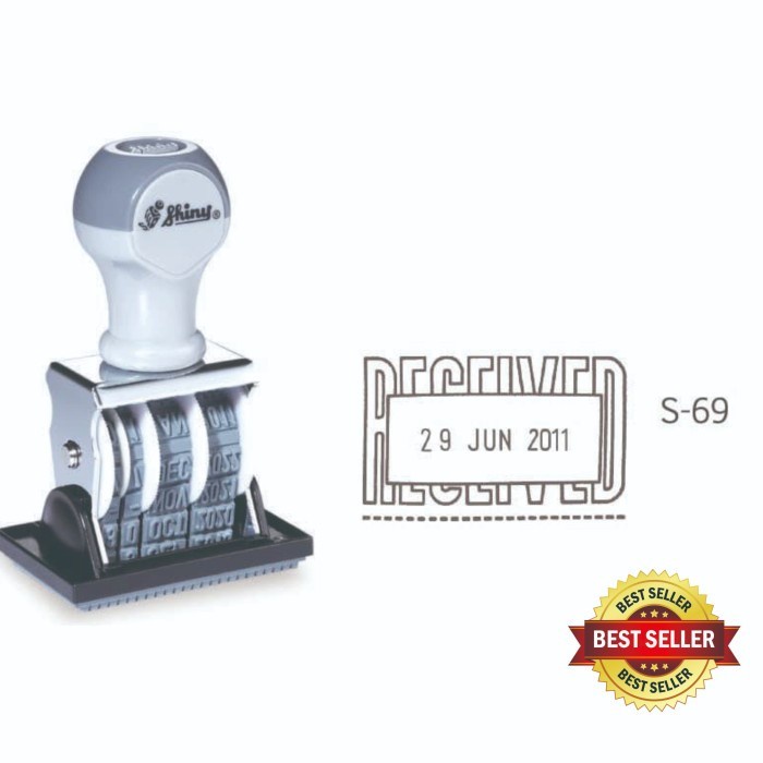

Promo Bulan Ini Stempel Received Tanggal Merek Shiny Terbatas