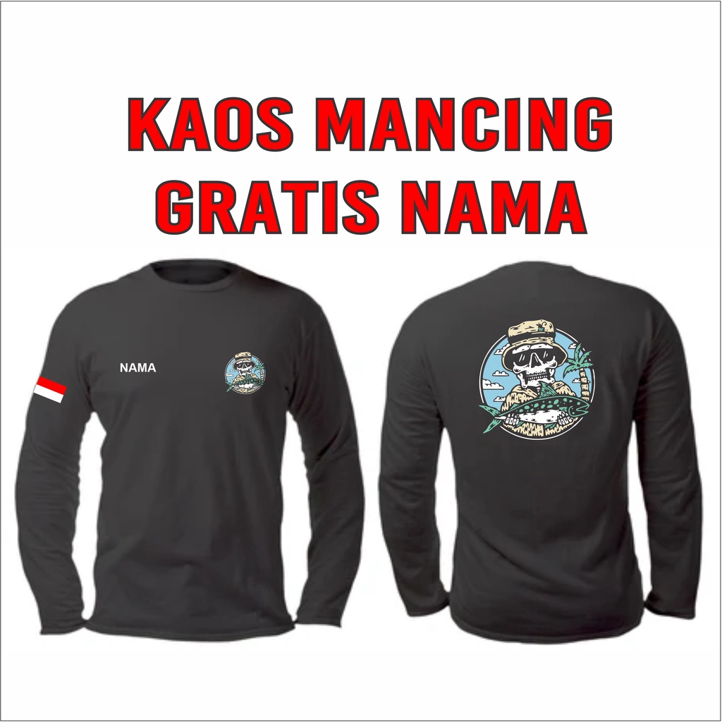 Kaos Mancing GRATIS NAMA