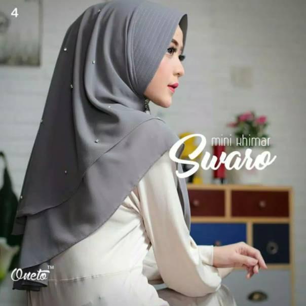 MMS.18Oc22ν ◦ KHIMAR SWARO MUTIARA HIJAB JILBAB BERGO KERUDUNG INSTANTMINI 2 LAYER SWAROVSKI RESELLE