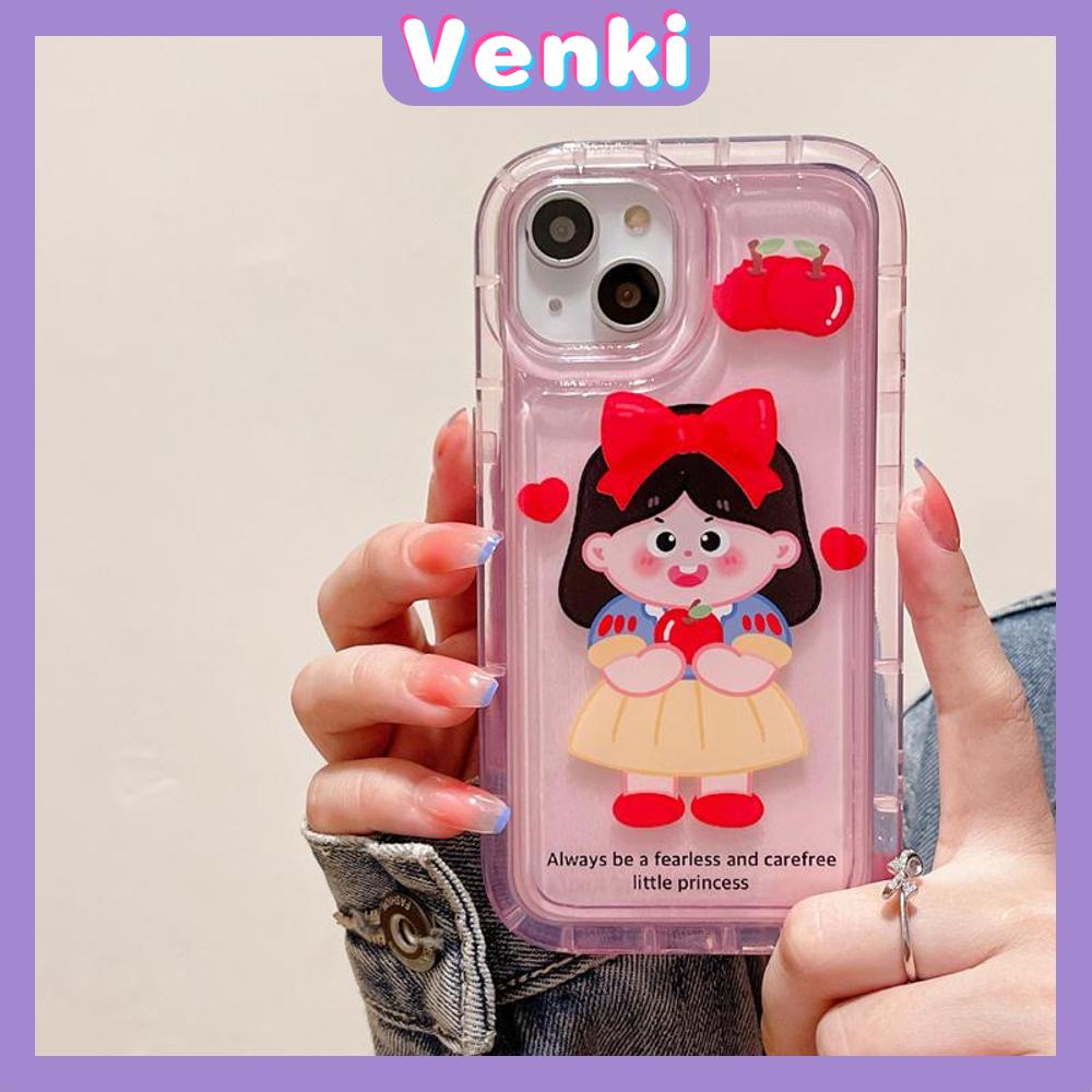 Case For iPhone 14 Pro Max TPU Soft Jelly Airbag Case Cartoon Cute Princess Clear Case Camera Protection Shockproof For iPhone 14 13 12 11 Plus Pro Max 7 Plus X XR